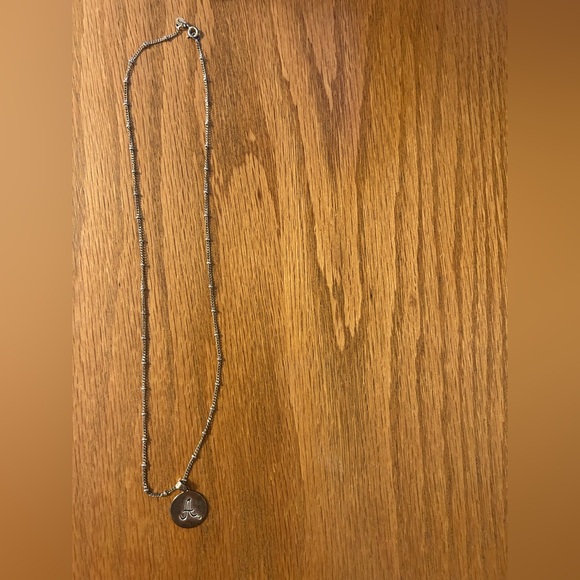 AVON | Sterling Silver Necklace with an “A” Charm & Diamond Chip - Picture 1 of 7